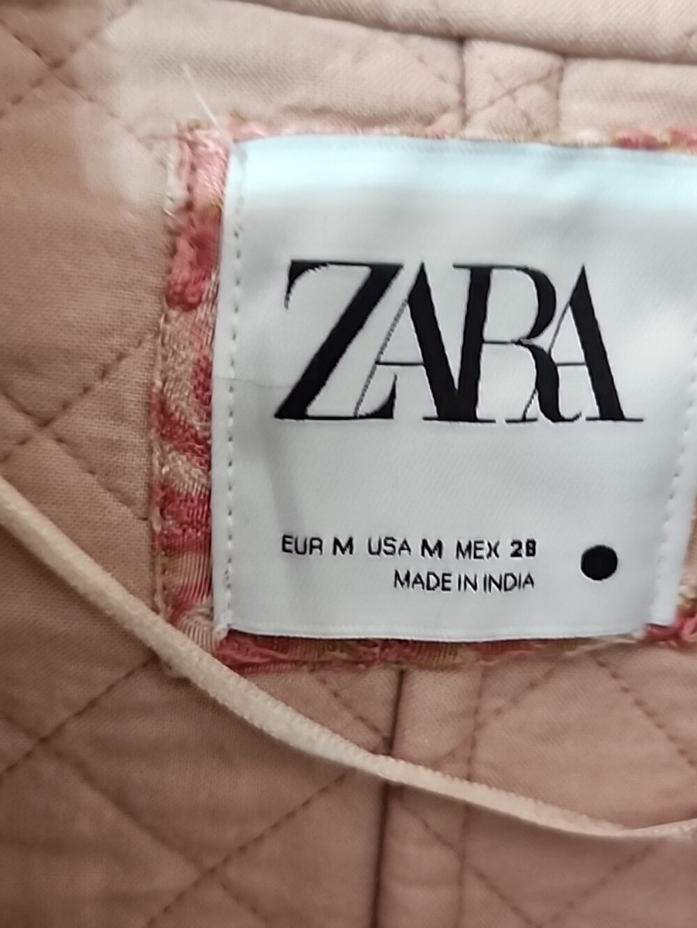 Zara Quilted Floral Paisley Jacket Oversized Boho Chic. Medium - Picture 7 of 9